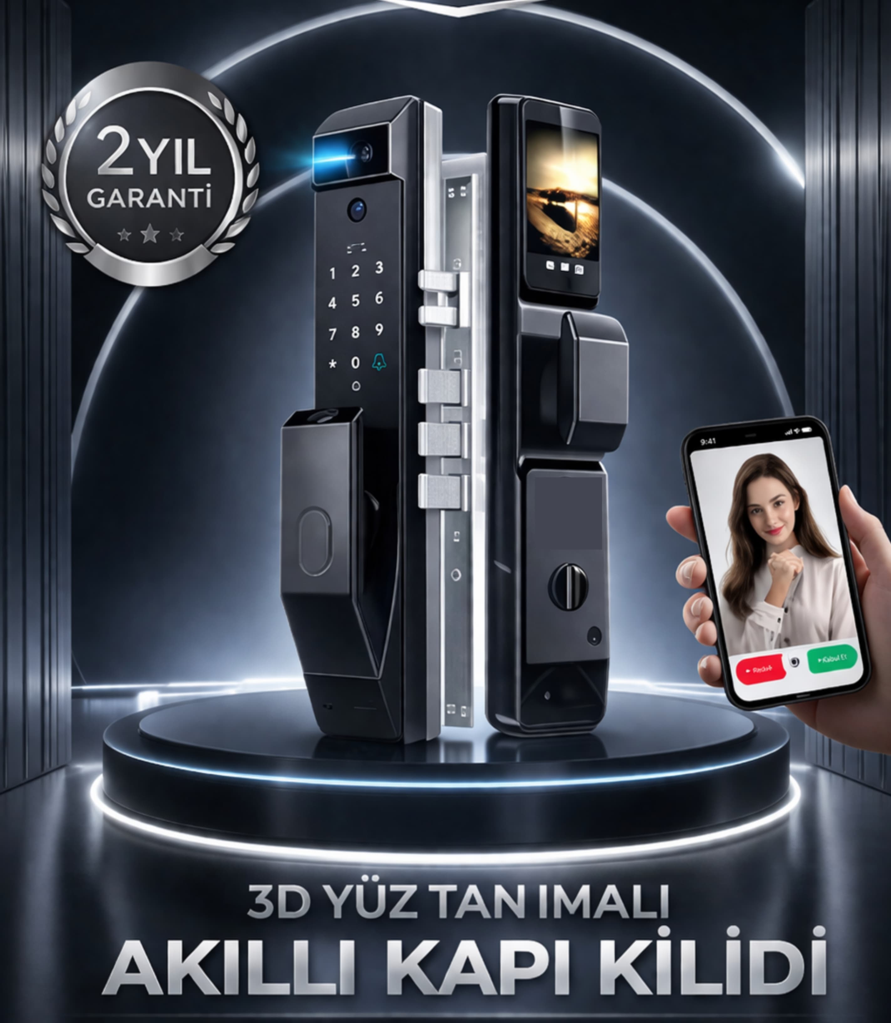 Larens Novarex Pro Akıllı Kapı Kilidi